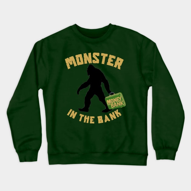 Monster in the Bank Crewneck Sweatshirt by TeamEmmalee